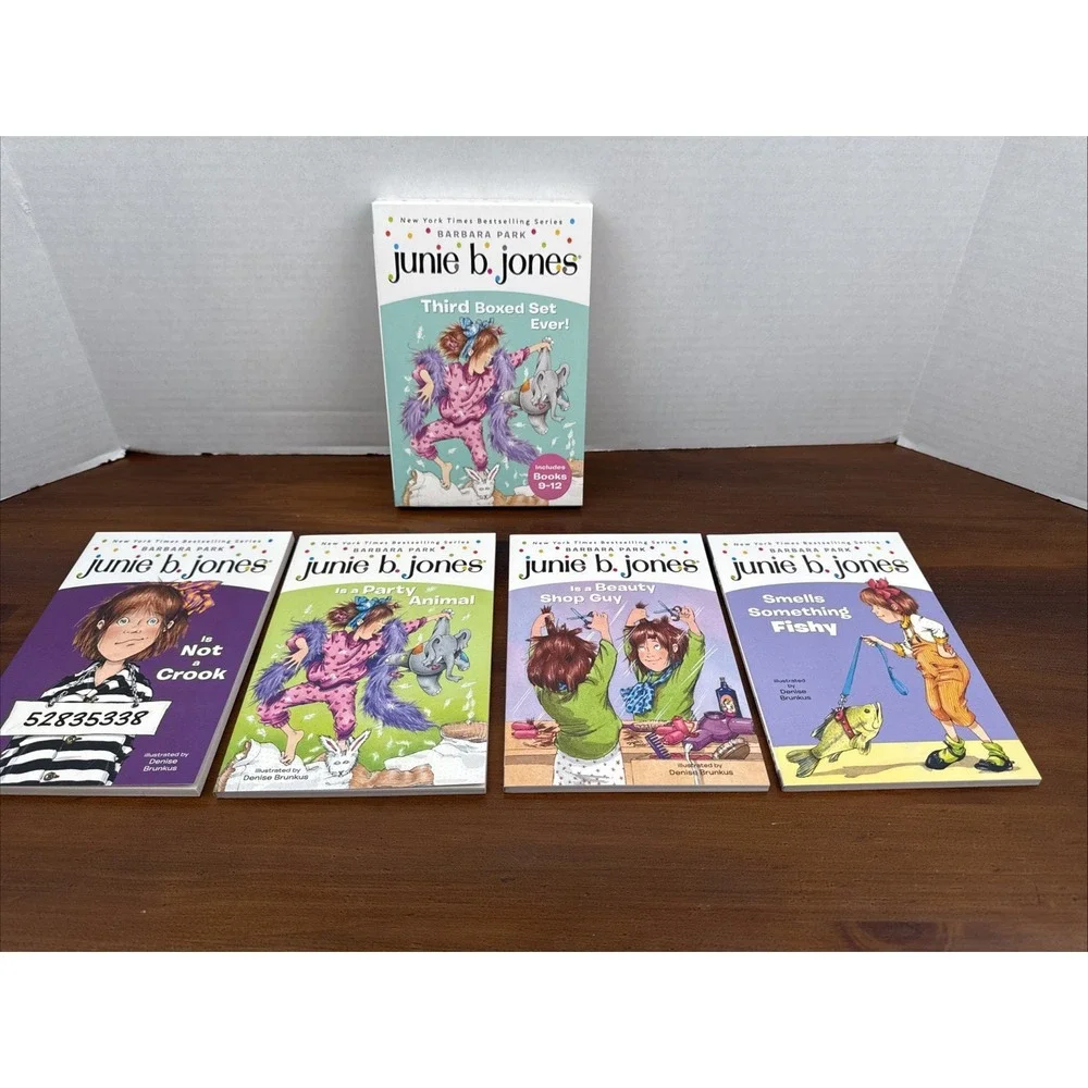 Lot of 12 Junie B. Jones Chapter Books 1-12- 4 Box Sets‎